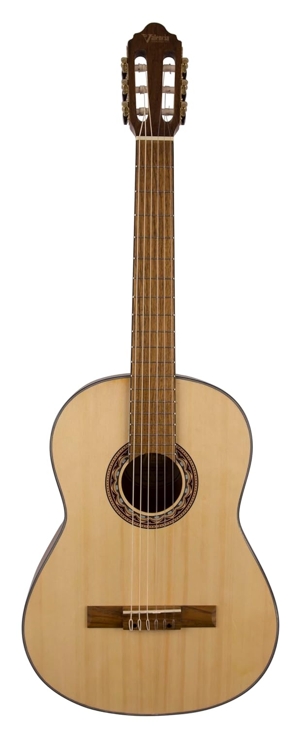 VALENCIA VC304 KLASİK GİTAR, SCALE 4/4, NATUREL MAT, KAPAK SITKA