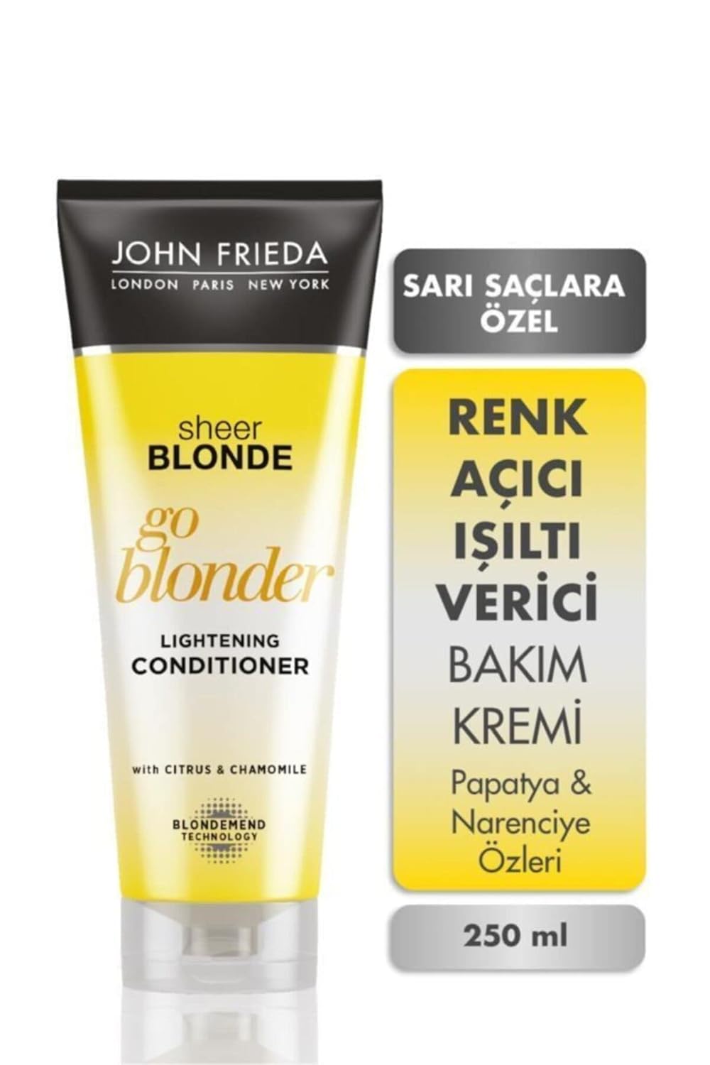 John Frieda Sarı Saçlara Özel Güneş Işıltısı Veren Bakım Kremi 1 Paket (1 x 250 ml)