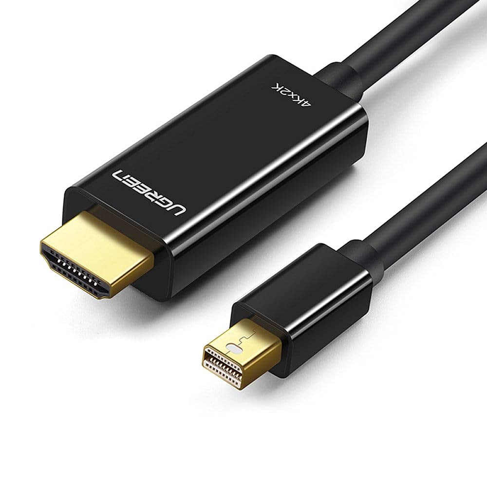 Ugreen 4K Mini Displayport HDMI Dönüştürücü Kablo, 3 Metre, Siyah