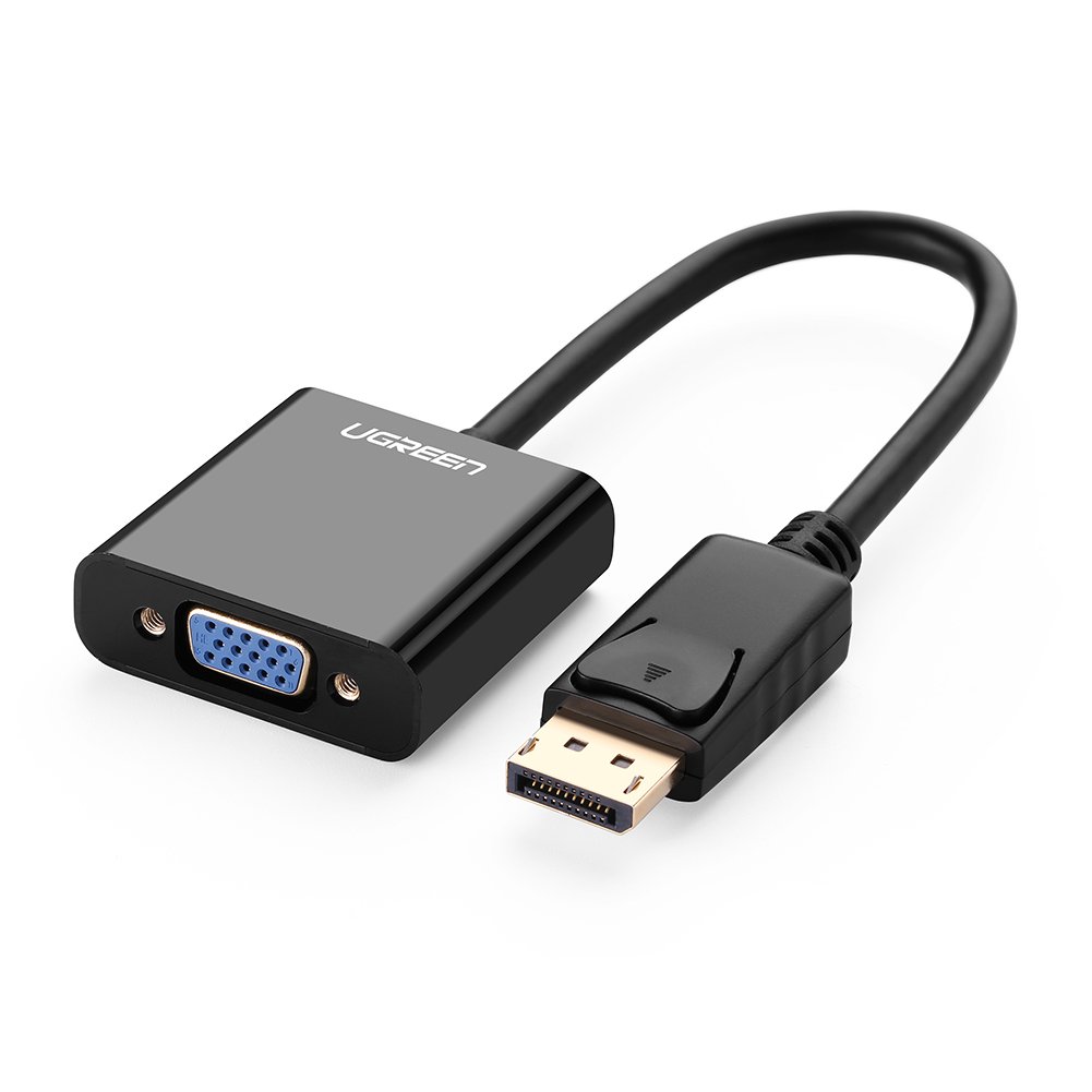 Ugreen DisplayPort Erkek to VGA Dişi Görüntü Dönüştürücü Siyah