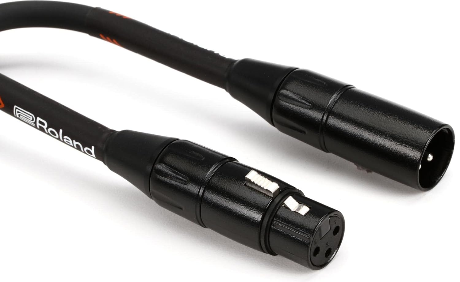 Roland Black Series dayanıklı XLR mikrofon kablosu, 1,5 m