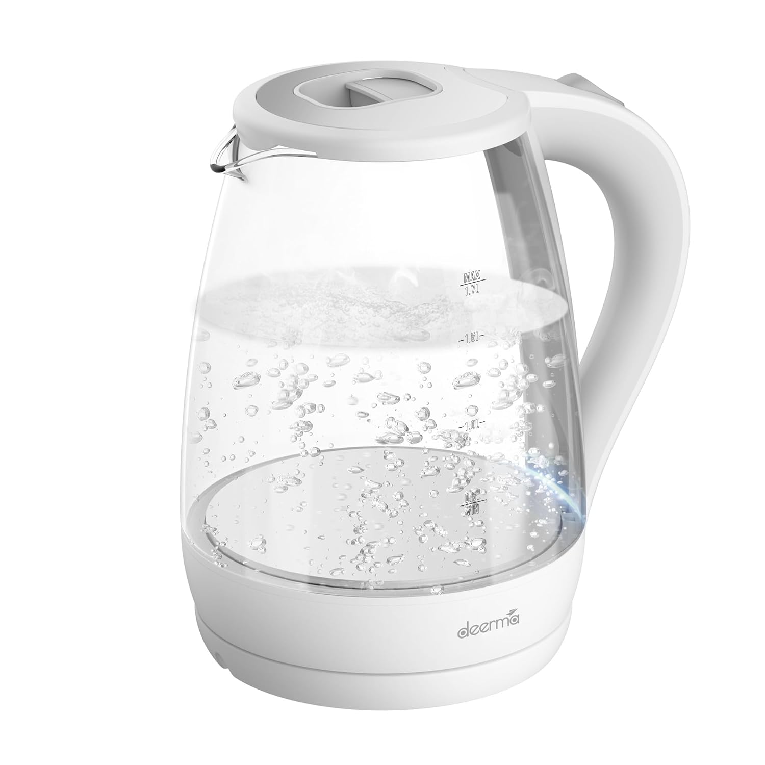 Deerma Sh30W 1,7Lt Mavi Işıklı Cam Kettle & Su Isıtıcı