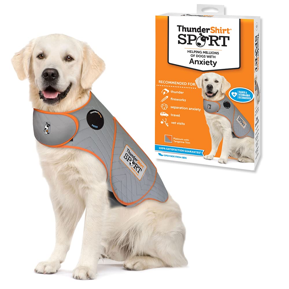 ThunderShirt Köpekler için platin spor yelek, XL beden, köpekler için