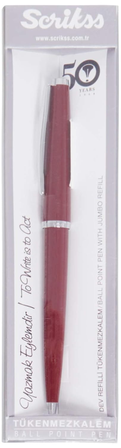Scrikss Vintage 33 Tükenmez Kalem Bordo