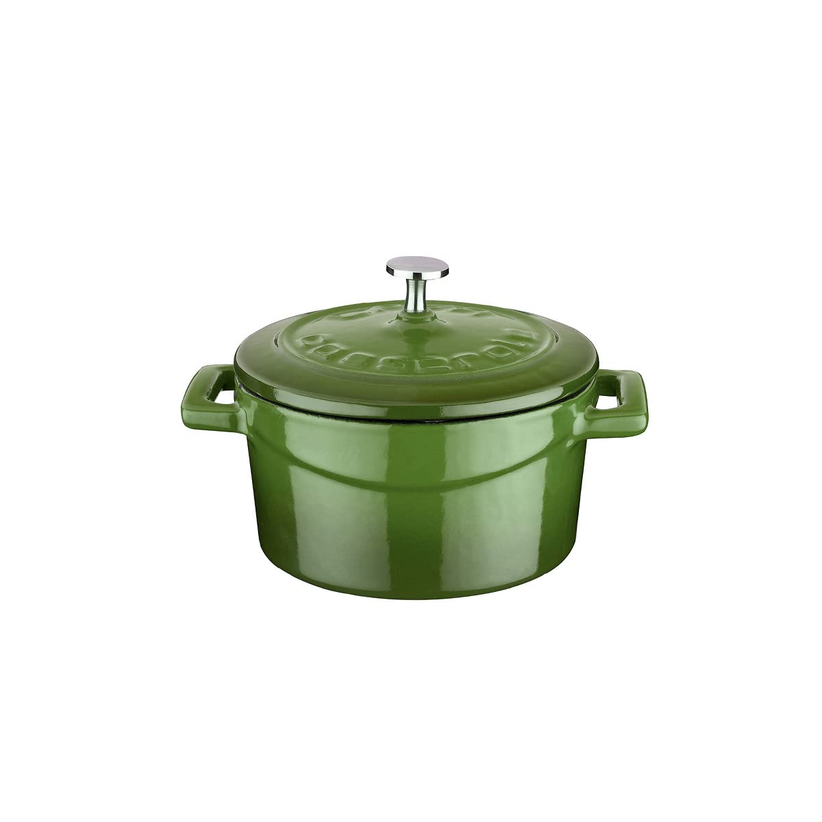 Lava Metal Döküm Mini Tencere, Trendy, 10 cm, 0.35 L Hacim, Yeşil