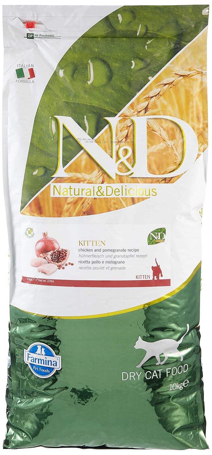 N&D Prime Tahılsız Kedi Tavuk & Nar Kitten 10 kg