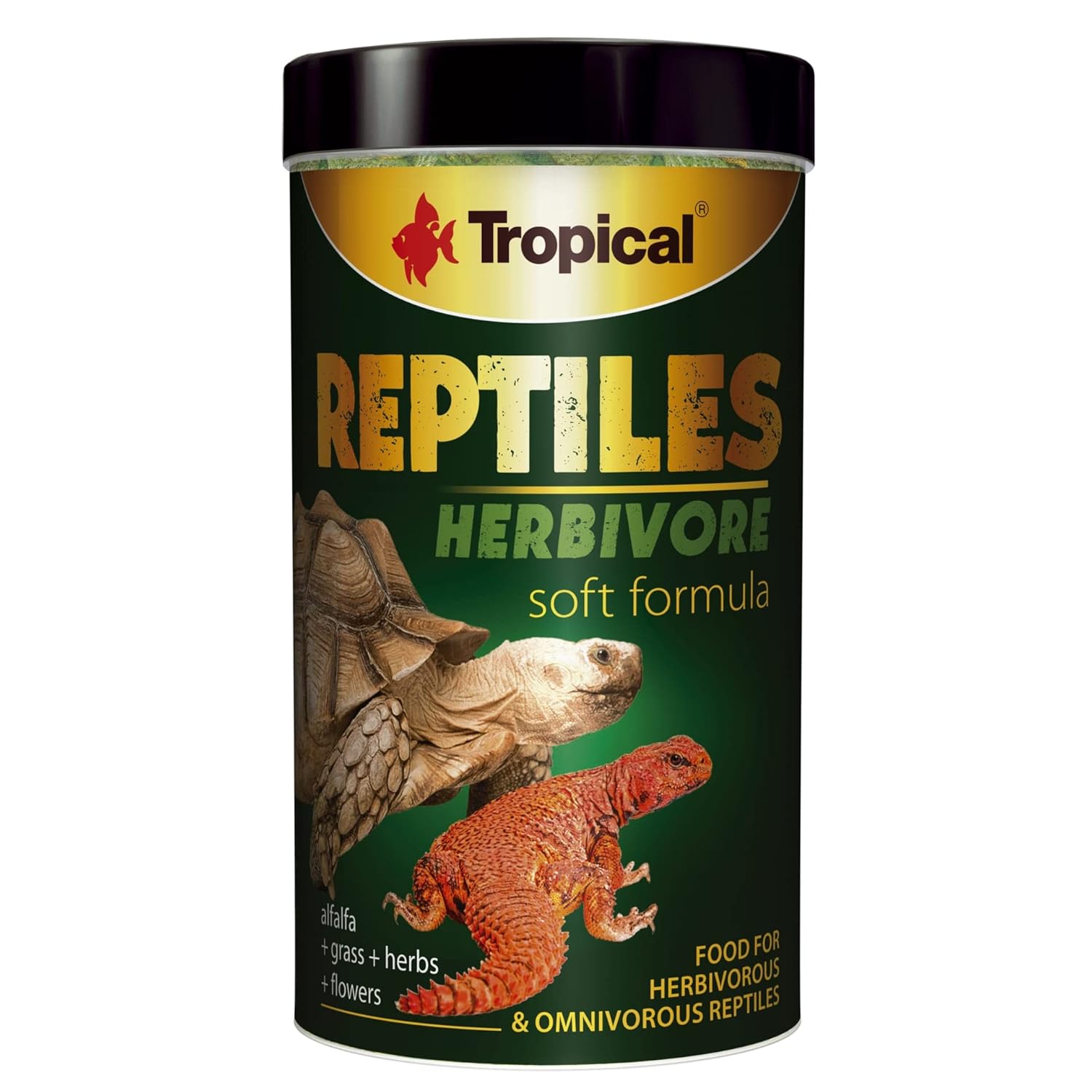 Tropical Reptiles Herbivore Soft Otobur Ve Omnivor Sürüngenler İçin Yem 250 Ml 65gr