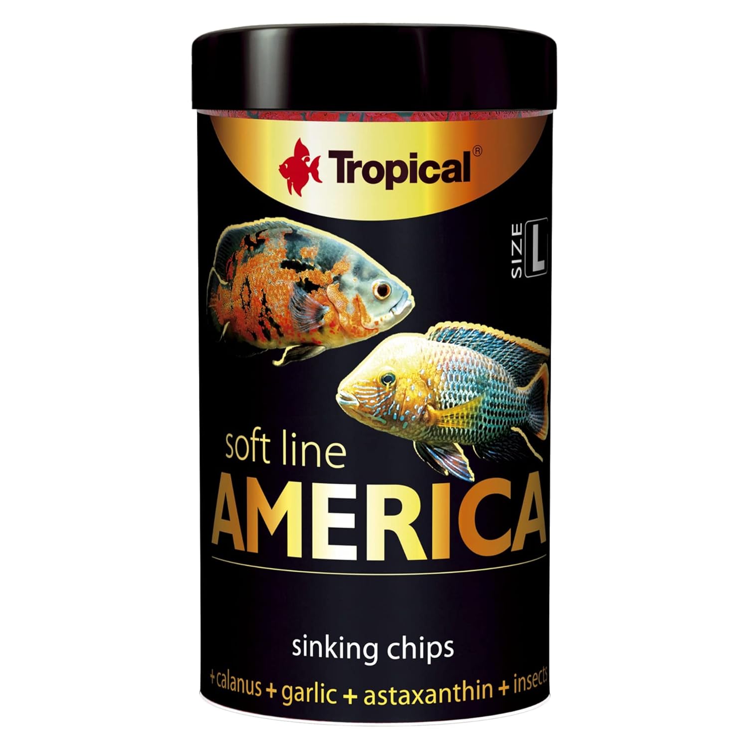 Tropical Softline America L Kuzey Ve Güney Amerika Balıkları İçin Yumuşak Taneli Cips Balık Yemi 100 Ml 52gr