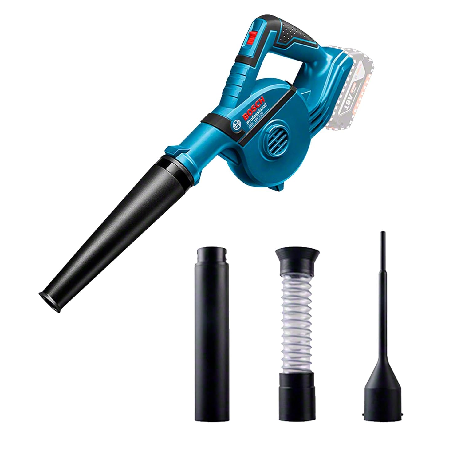 Bosch Professional GBL 18V-120 Akülü Üfleyici (18 Volt, SOLO, Hava debisi: 120 m³/s, Karton Kutuda)
