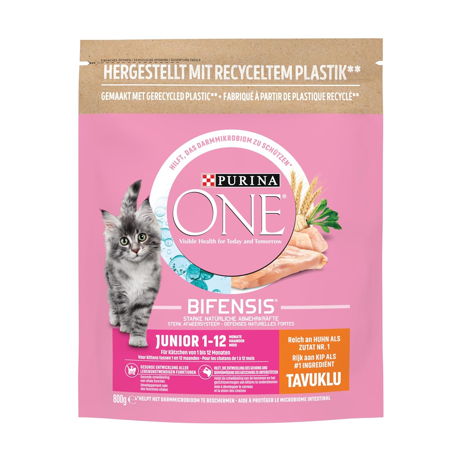 PURINA ONE Tavuk Etli Kuru Kedi Maması, Yavru Kedi, 800 Gr