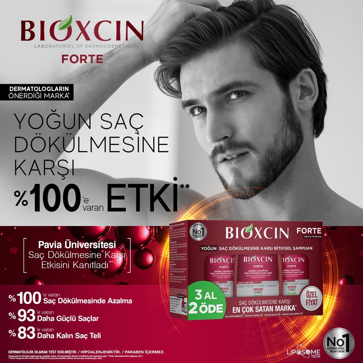Bioxcin Forte Şampuan 300ml 3al2 Öde
