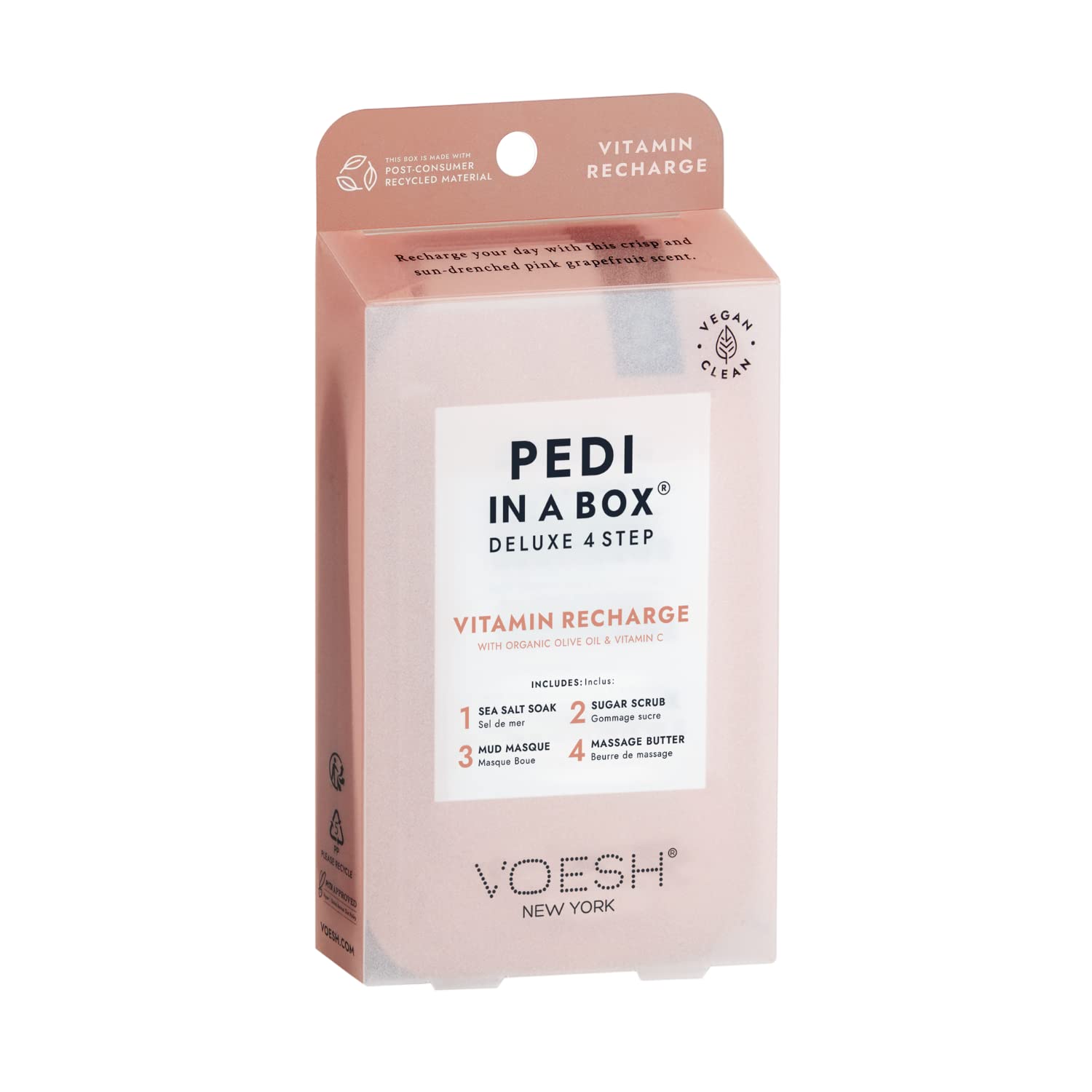 VOESH Pedi In A Box Deluxe 4 Adımlı Pedikür Seti Vitamin