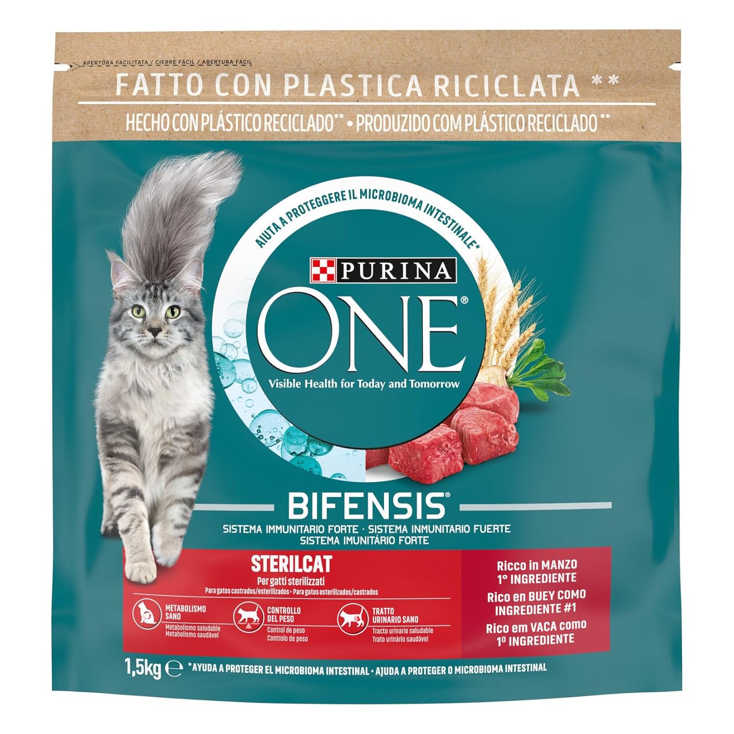 PURINA ONE Sığır Etli Kısır Kedi Maması 1,5 Kilogram