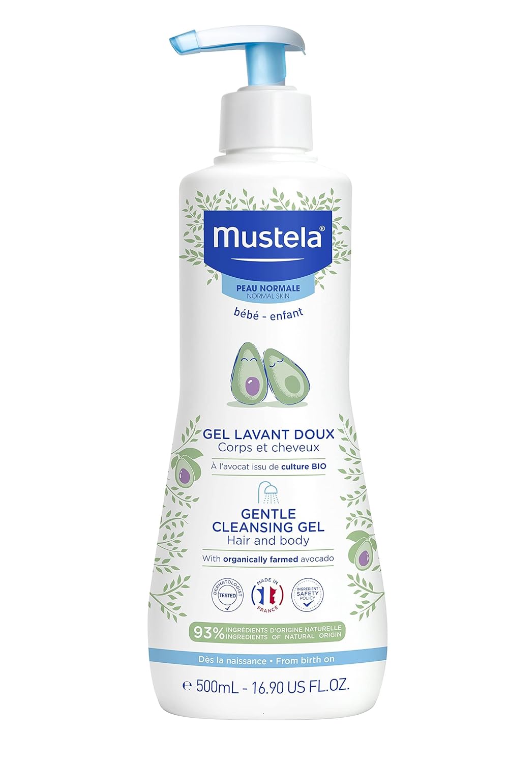 Mustela Mustela Normal Ciltler için Yenidoğan Şampuanı 500 ml 1 Paket