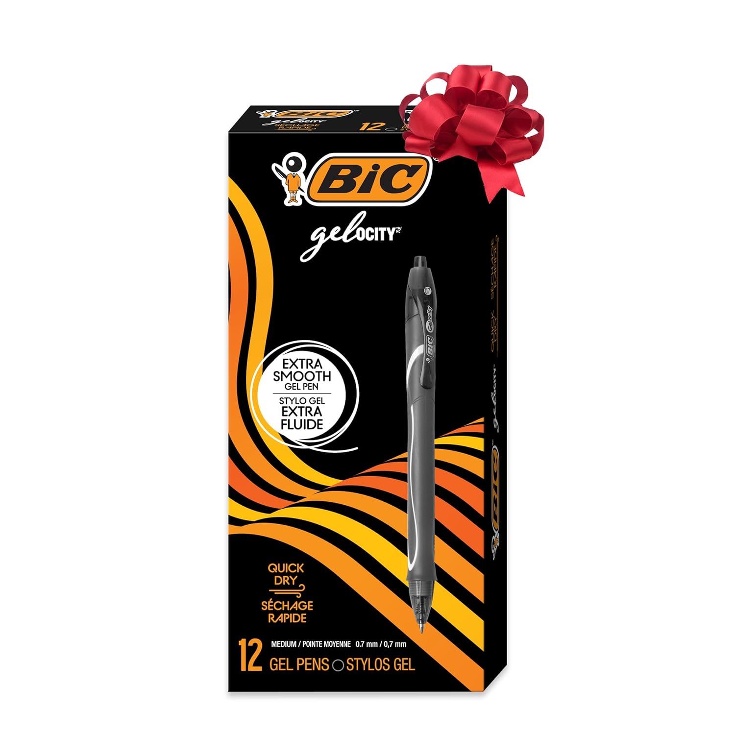 BIC Gelocity Hizli Kuruyan Jel Kalem 12'Li Kutu Siyah