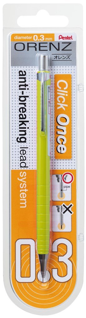 Pentel Orenz Uç Korumalı Teknik Çizim Ve Yazı İçin Mekanik Kurşun Kalem, 0.3 Mm, Sarı