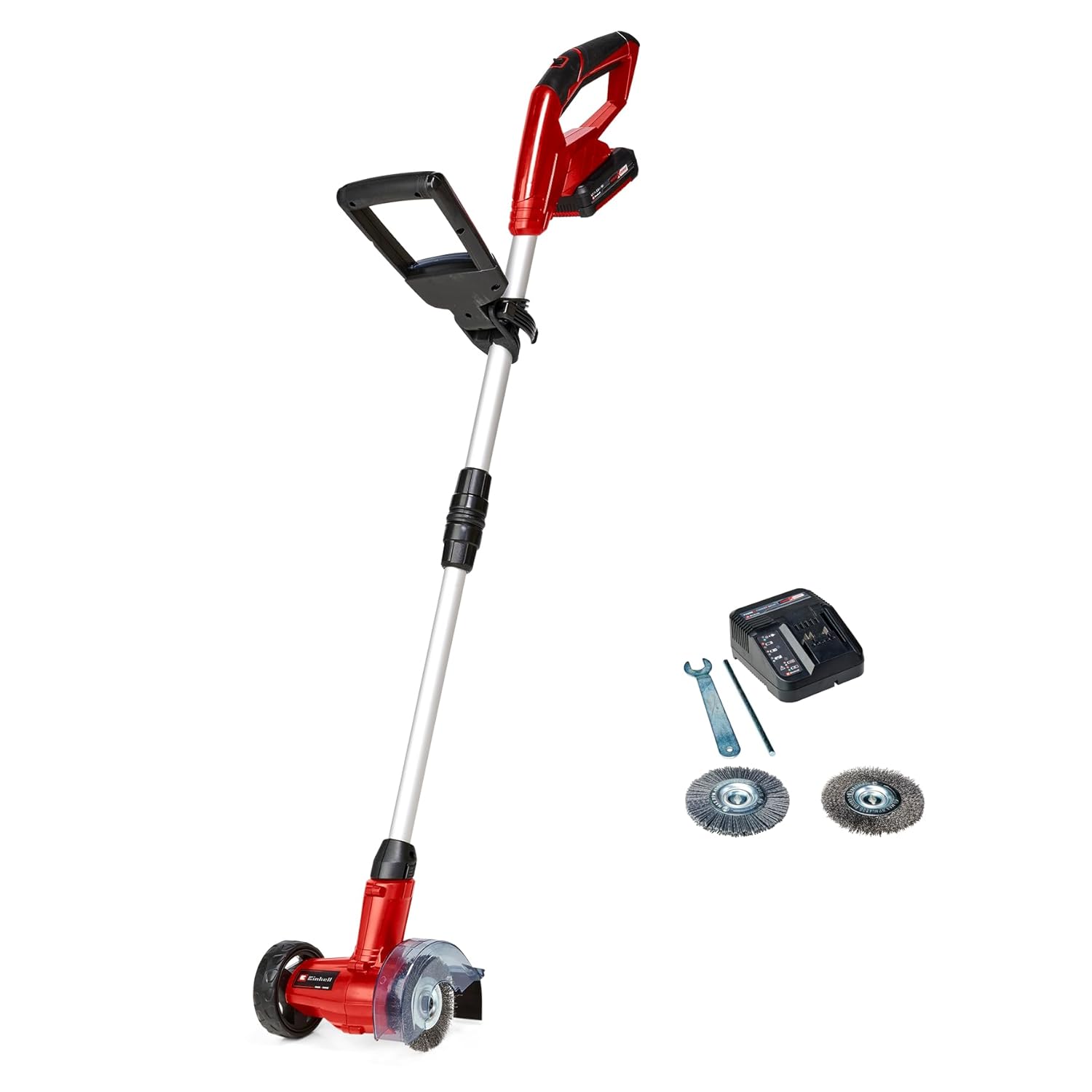 Einhell Akülü Derz Temizleme Makinesi GC-CC 18 Li Solo Power X-Change (kademesiz teleskopik tutamak, değiştirilebilir fırçalar, akü ve şarj cihazı dahil değildir) - 3424050
