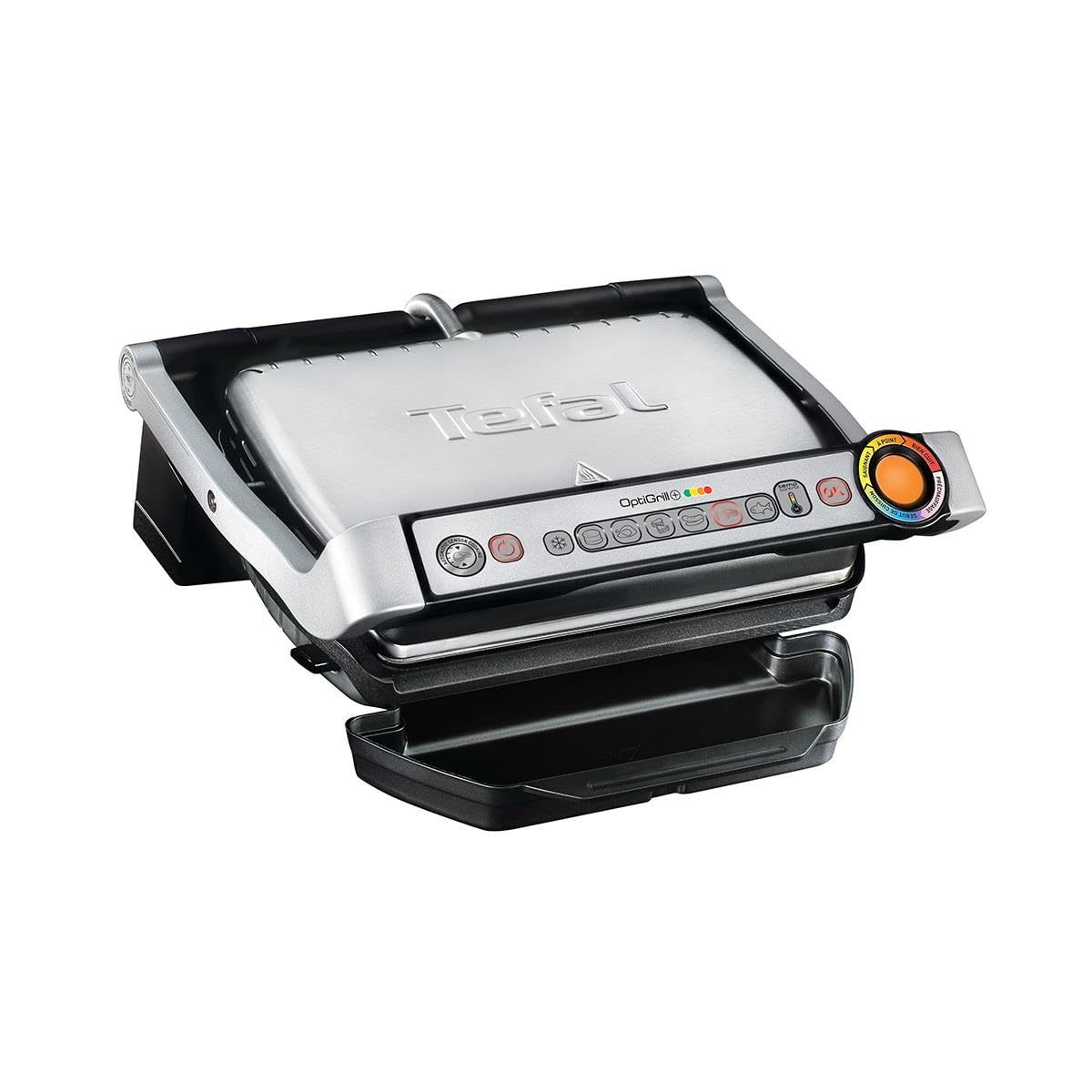 Tefal OptiGrill+ 4 Porsiyon Kapasiteli 2000 Watt 6 Programlı Barbekü Izgara ve Tost Makinesi - Inox