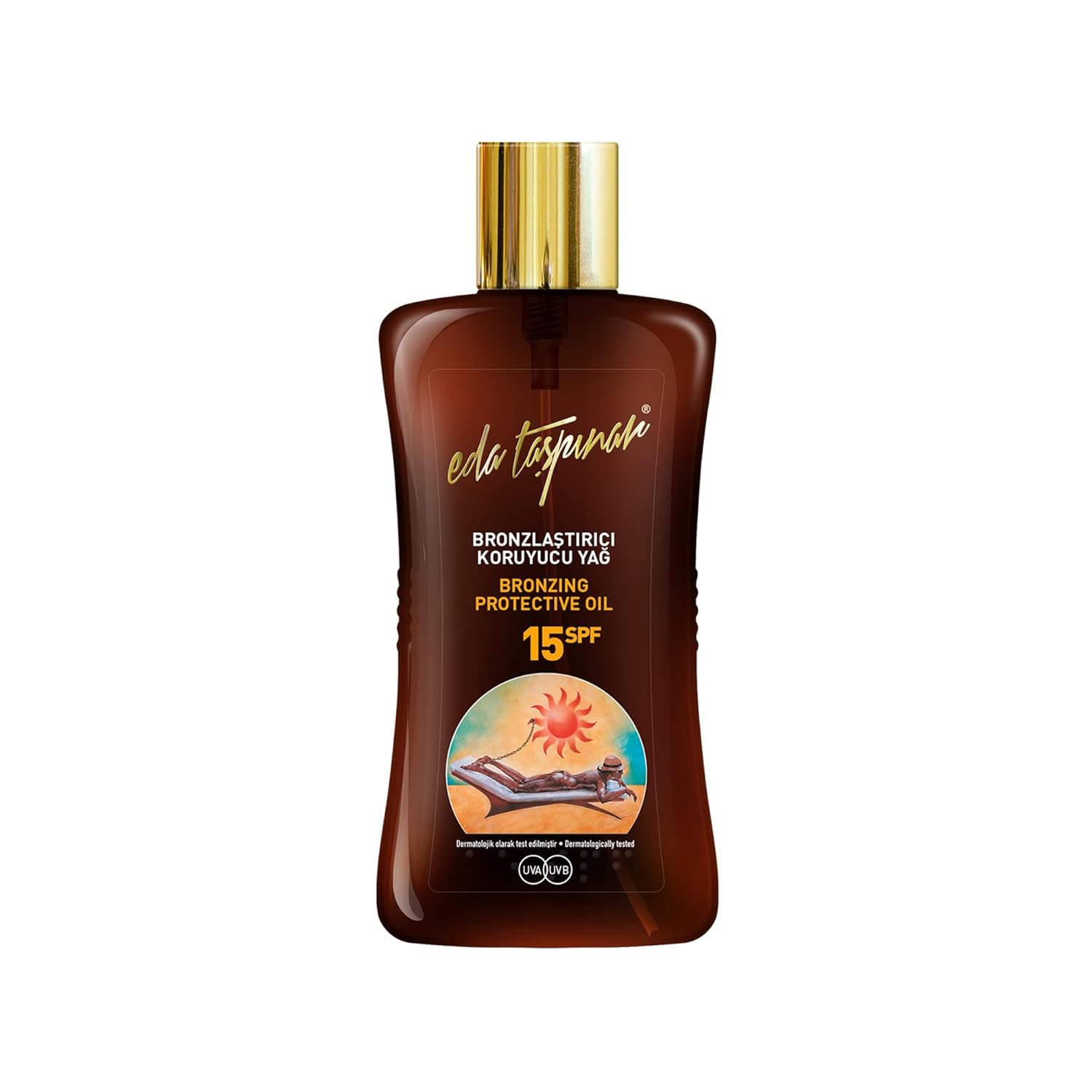 Eda Taşpınar Bronzlaştırıcı Koruyucu Yağ SPF 15 (200 ml/6.8 fl oz)
