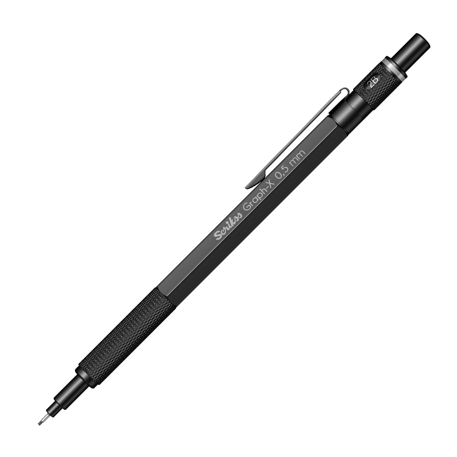 Scrikss Office Graphx Mekanik Kurşun Kalem Mat Siyah 0.5 Mm