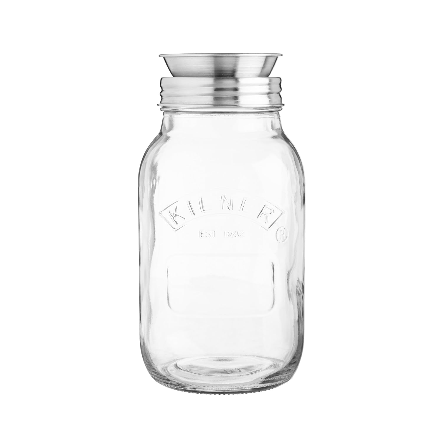 KILNER Create & Make spiral kesici – lezzetli meyve ve sebze spiralleri/spagetti üretimi için, saklama kavanozu dahil, 1 litre, 21,3 x 10 x 24,5 cm