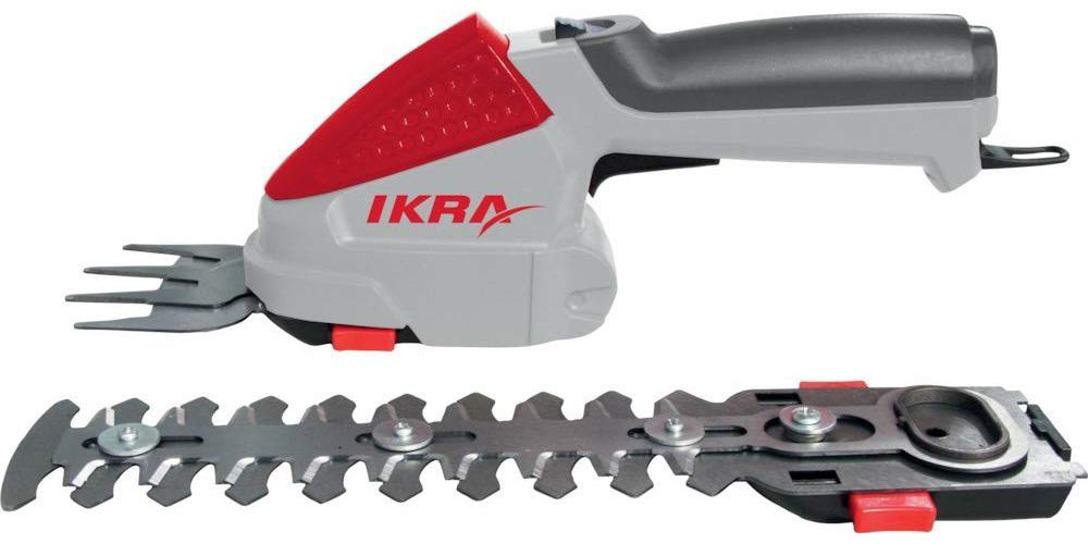 IKRA IGBS 1054 LI 7,2 Volt, 175 dakikaya kadar çalışma süresi, pil ve çanta dahil, 15,84 W, 7,2 V, gri/kırmızı