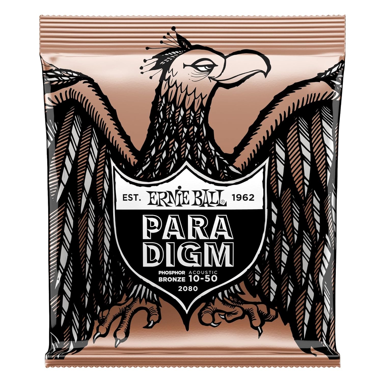 Ernie Ball Paradigma Ekstra Hafif Fosfor Bronz Akustik Gitar Telleri, Ölçü 10-50