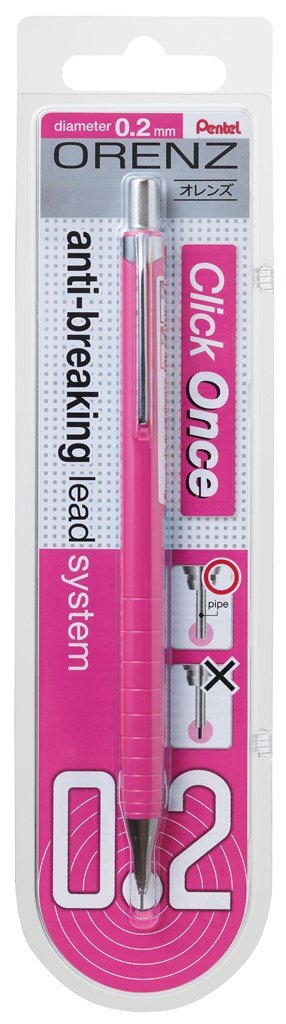 Pentel Orenz Uç Korumalı Teknik Çizim Ve Yazı İçin Mekanik Kurşun Kalem, 0.2 Mm, Pembe
