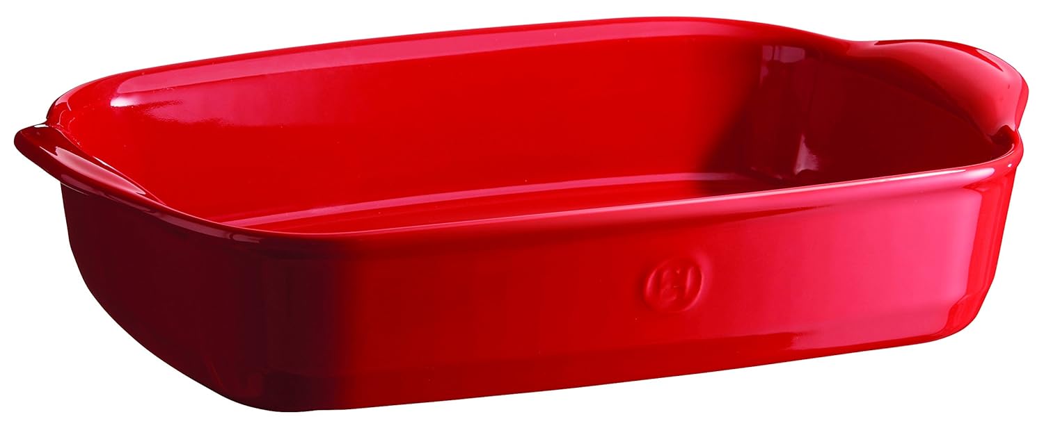 Emile Henry Kask dikdörtgen 220 x 140 mm 360x230mm Kırmızı 349652 1
