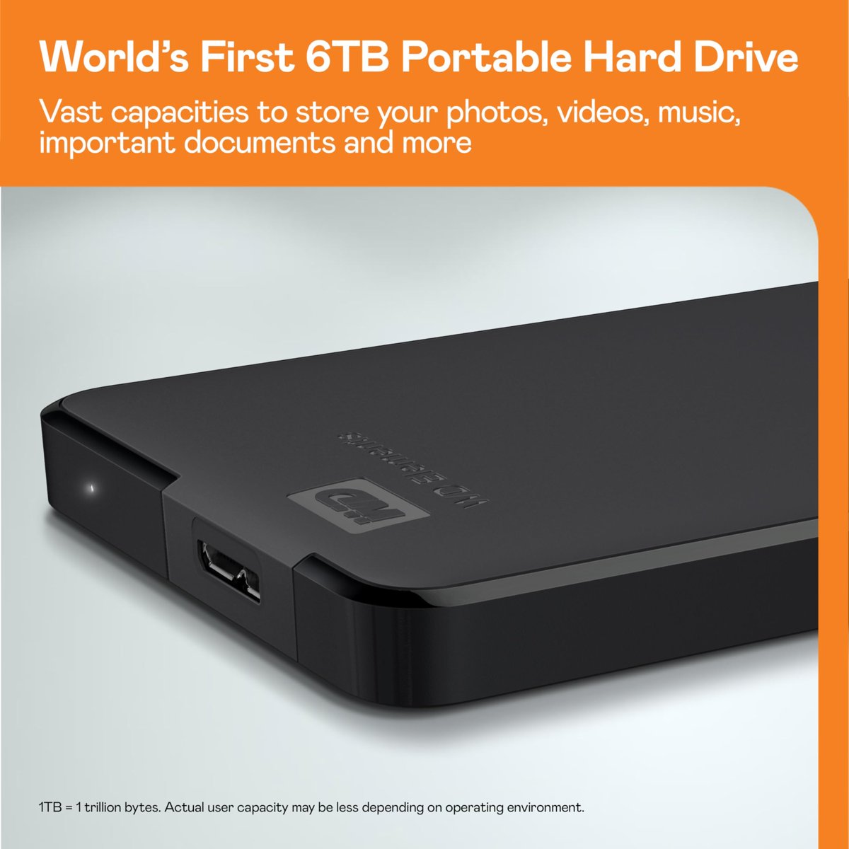 WD Elements Portable Taşınabilir Disk, 2 TB, HDD