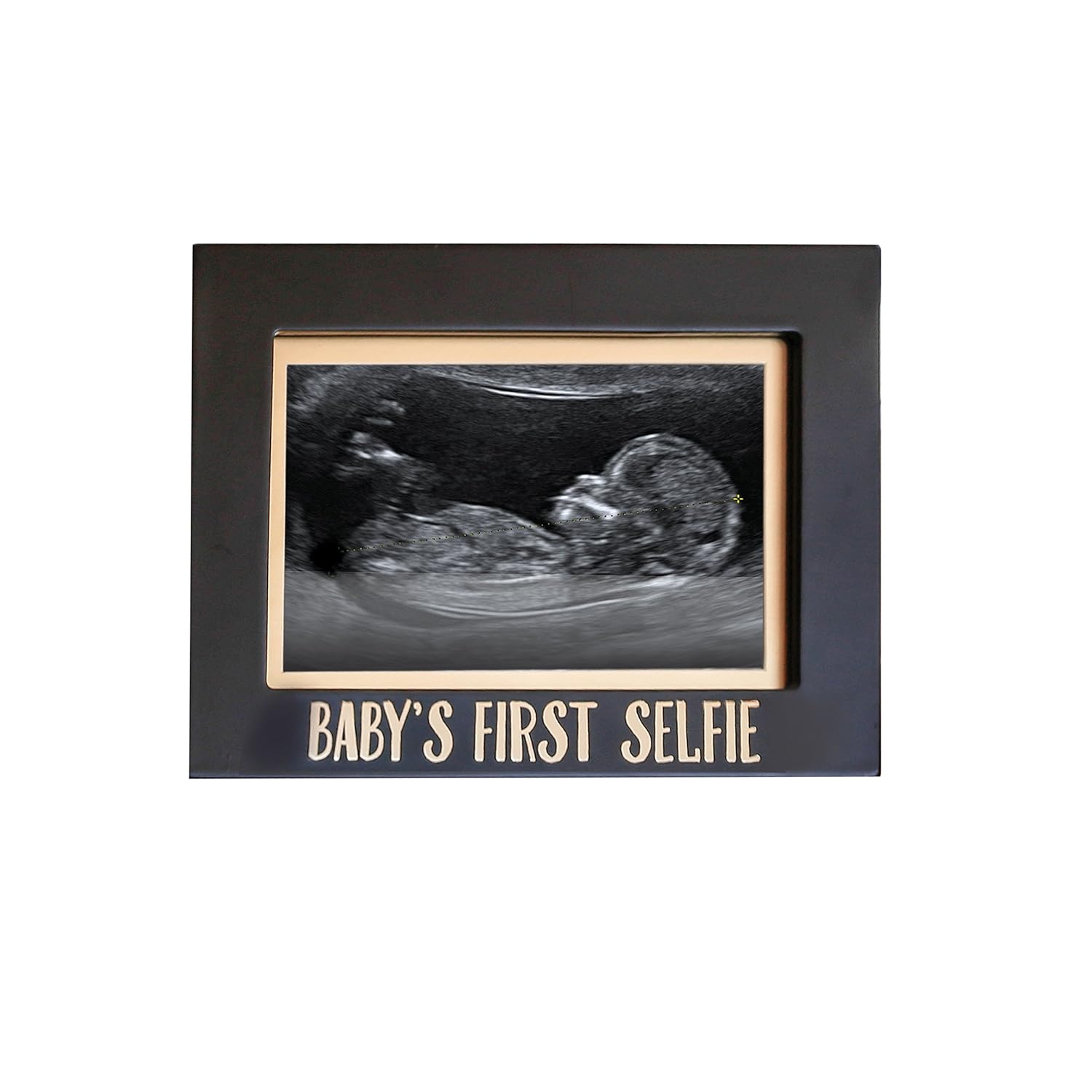 Pearhead Bebeğin İlk Selfie Sonogram Resim Çerçevesi, Cinsiyetsiz Bebek Hatırası Fotoğraf Çerçevesi, Bebek Odası Dekoru