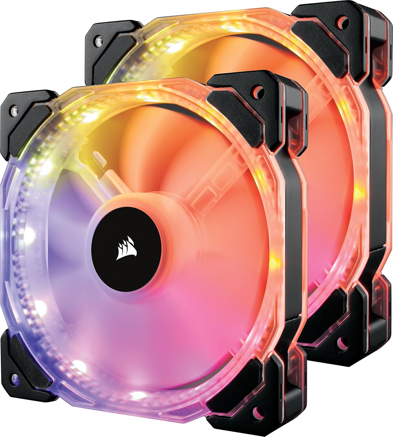 Corsair HD Serisi, HD140 RGB, 140mm, PWM, RGB Kontrolcü Dahil, Yüksek Performans RGB Fan, 2'li Paket (CO-9050069-WW)