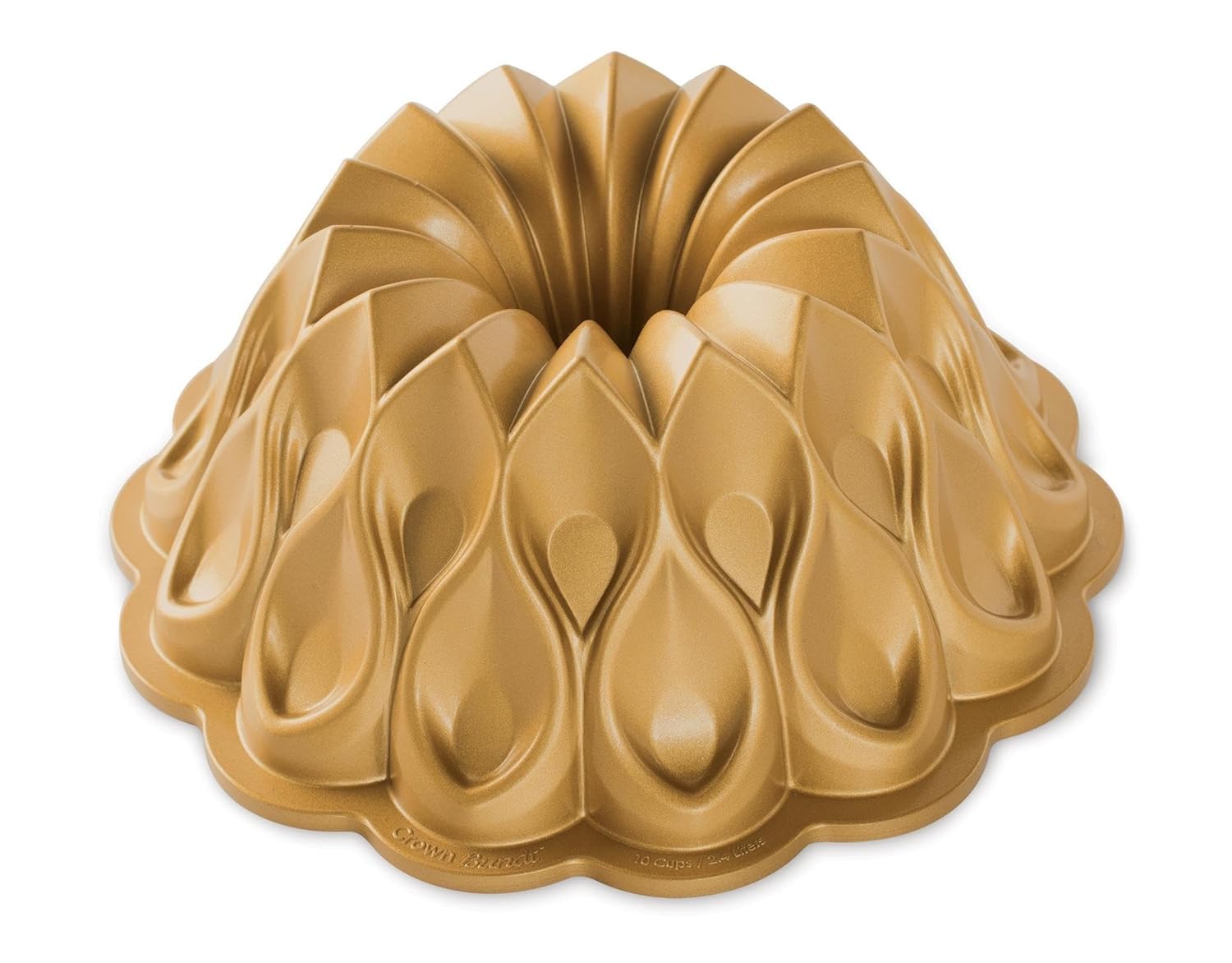 Nordic Ware -NON-Stick kek pişirme kalıbı-taç, alüminyum, altın, 25,4 X 25,4 X 9,9 cm