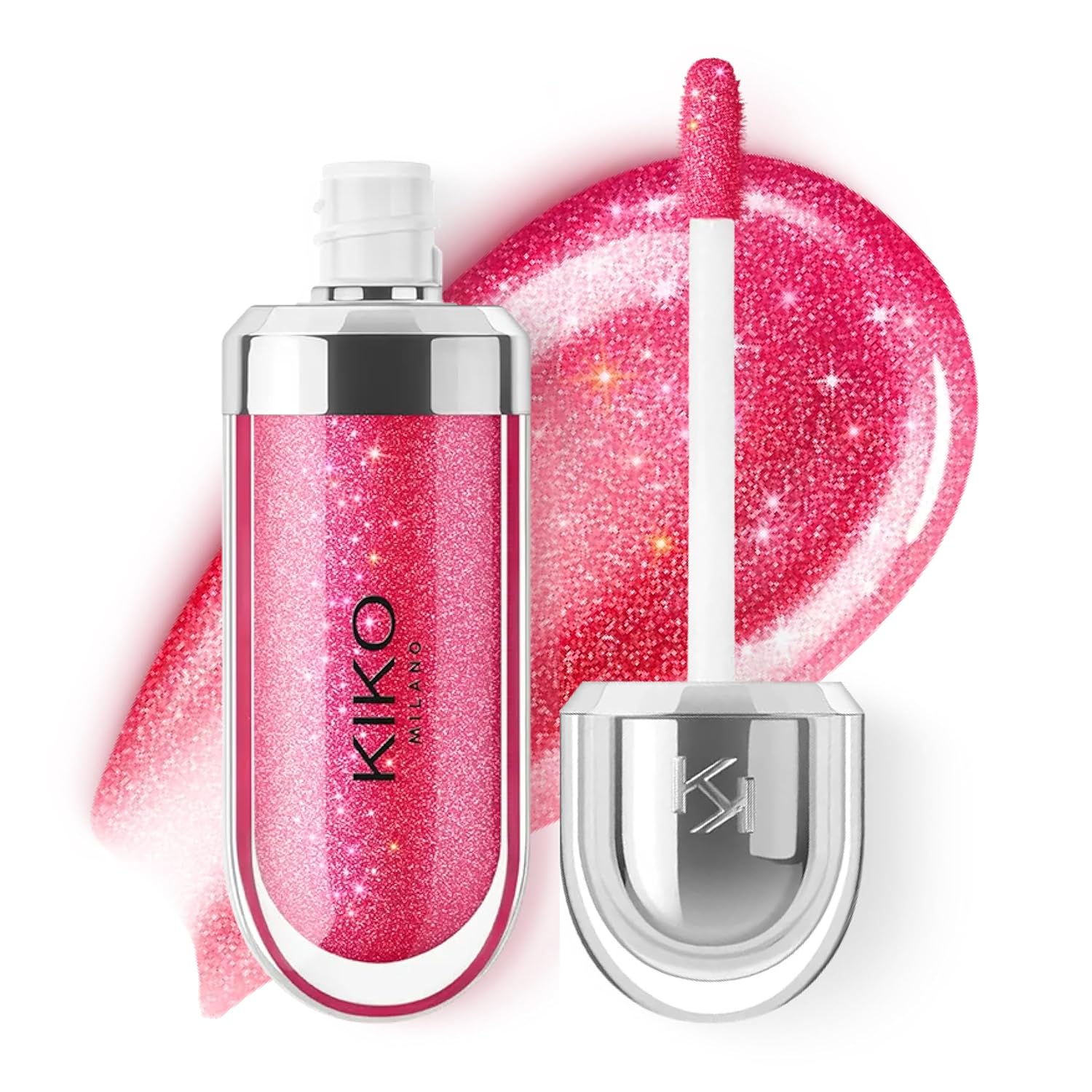Kiko Milano Dudak Parlatıcısı - 3D Hydra Lip Gloss - 10 Sparkling Strawberry - Besleyici ve Nemlendirici