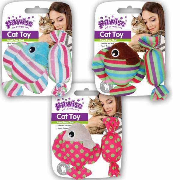 Pawise Catnipli Balık Ve Şeker Kedi Oyuncağı (2'li Paket)