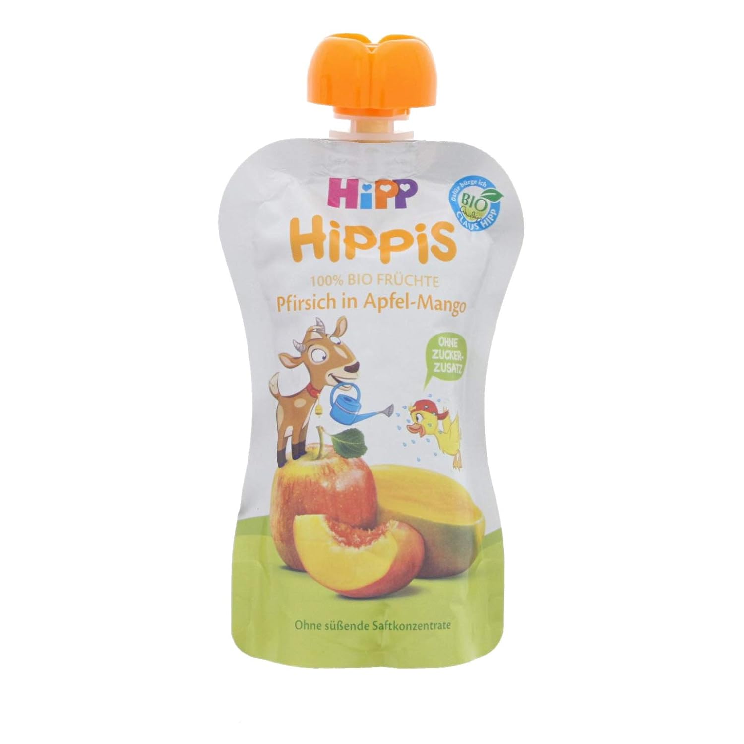 HiPP Organik Şeftalili Mangolu Elma Püresi 100 gr