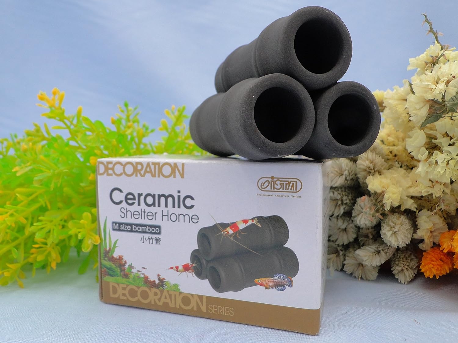ISTA Seramik Bambu Barınak (M) - Akvaryum Karides yumurtlama breedi​ng mağara