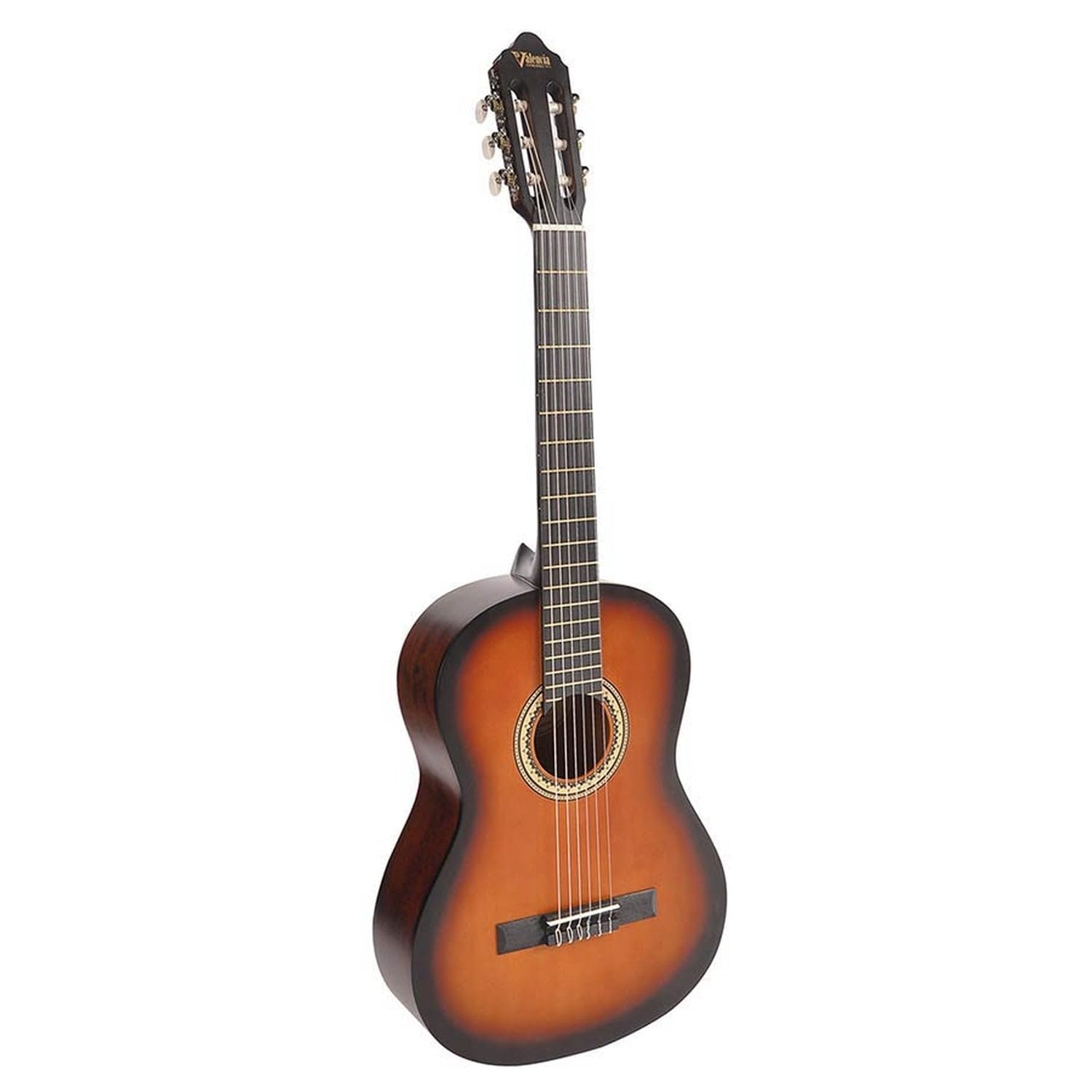 VALENCIA VC204CSB KLASİK GİTAR, SCALE 4/4, SUNBURST MAT, KAPAK SITKA