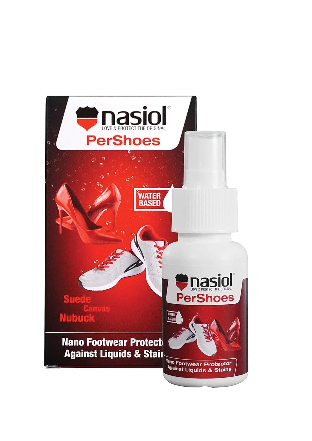 Nasiol Pershoes Ayakkabı Nano Yüzey Koruyucu-50 Ml-Su Ve Kir İtici,Leke Önleyici,Ayakkabı Bakımı, Ayakkabı Su İtici, Su Geçirmez Sprey