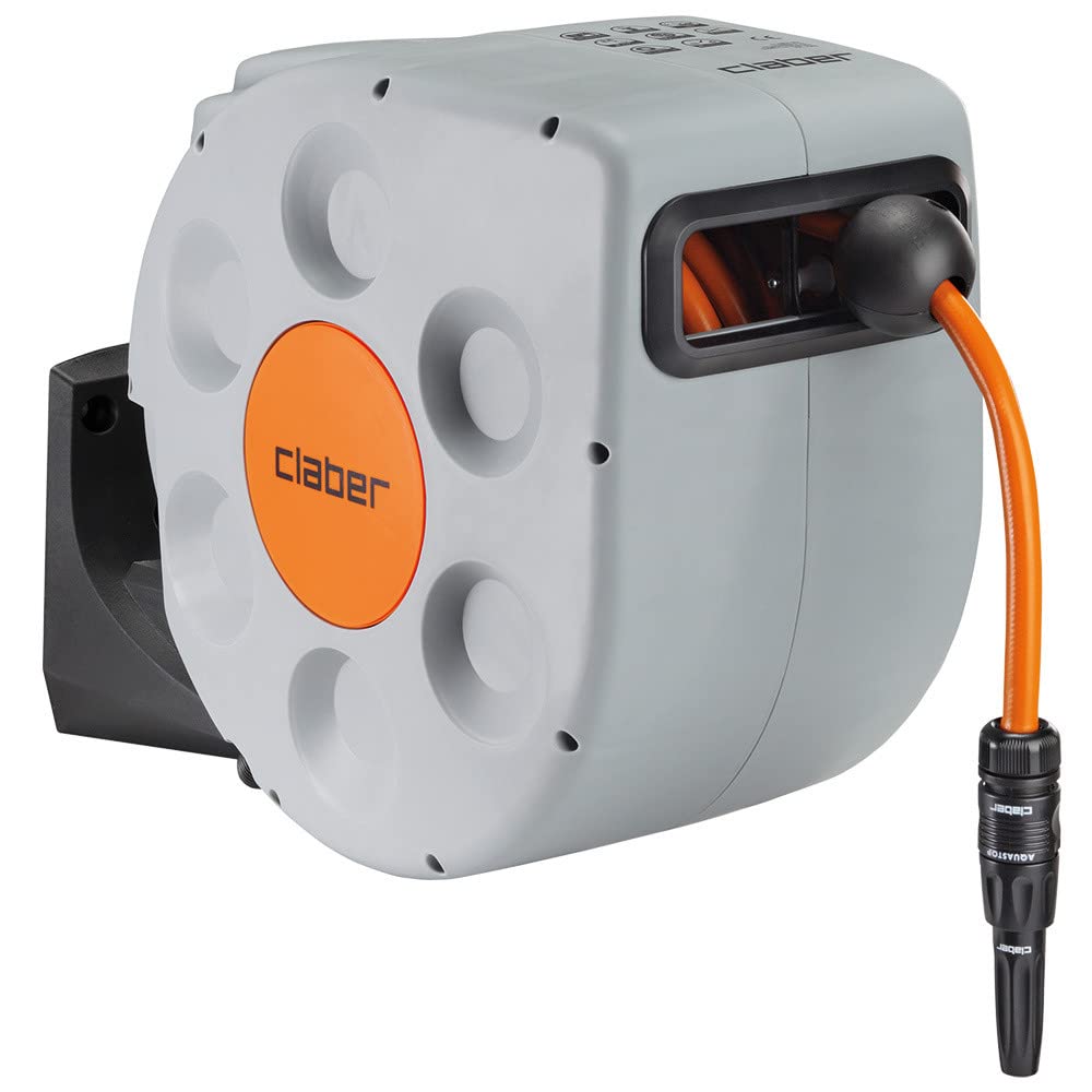 Claber 8696 Rotoroll Evolutıon Kasetli Hortum Makarası- Otomatik Sarma, 20 Metre Set