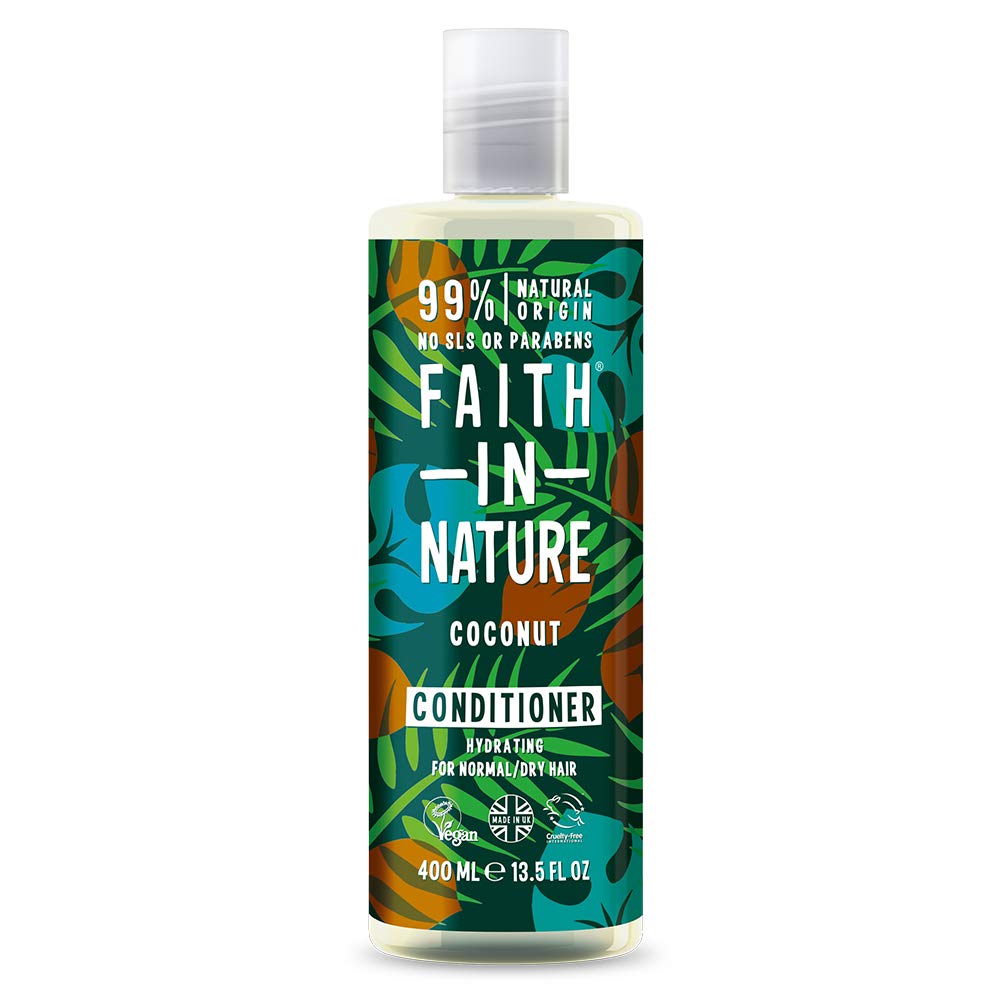 FAITH IN NATURE Coconut / %99 Doğal İçerikli Saç Bakım Kremi-Nemlendirici Hindistan Cevizi Normal&Kuruya Dönük Saçlar İçin