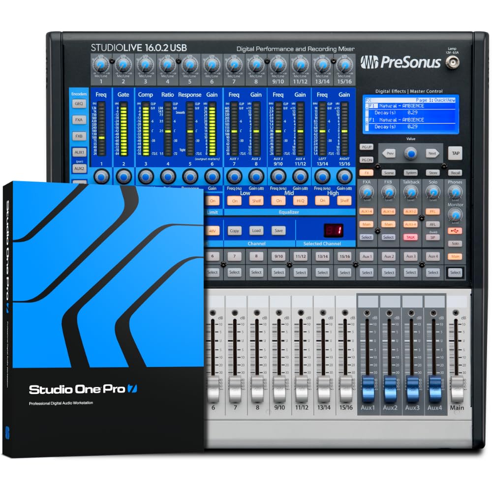 PreSonus StudioLive 16.0.2 USB 16x2 Performans ve Kayıt Dijital Mikser