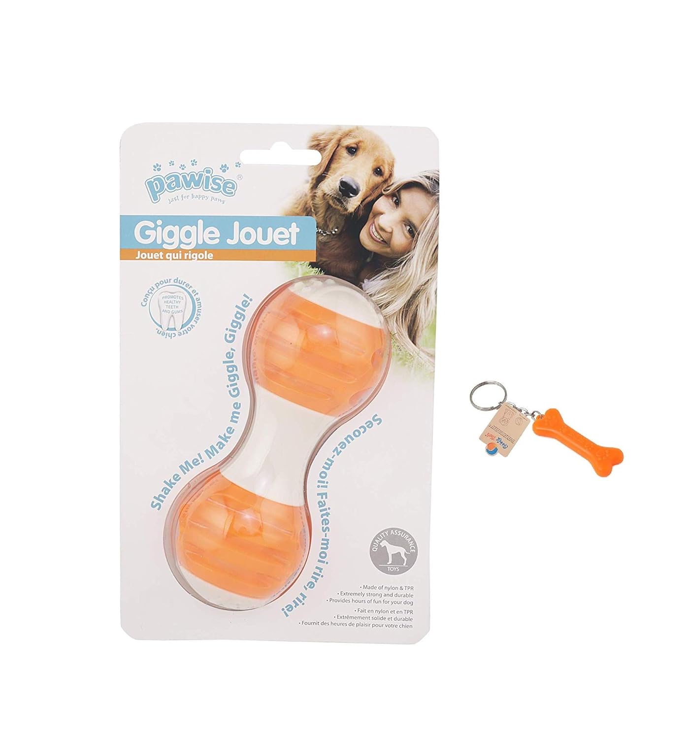 Pawise Giggle Jouet Sesli Halter Köpek Oyuncağı 14 cm