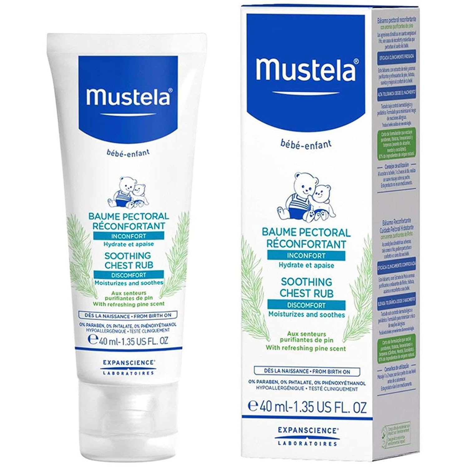 Mustela Göğüs Ovma Kremi 40 Mililitre