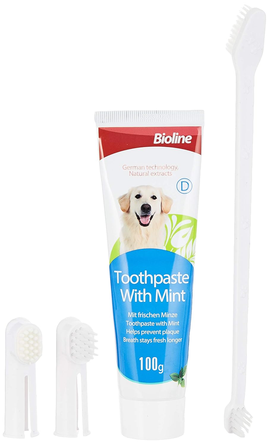 Bioline Nane Aromalı 100 gr Köpek Ağız Bakım Seti