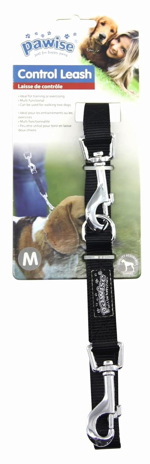 Pawise Dog Comp.Control L (2.5Cmx72") Tasma Siyah