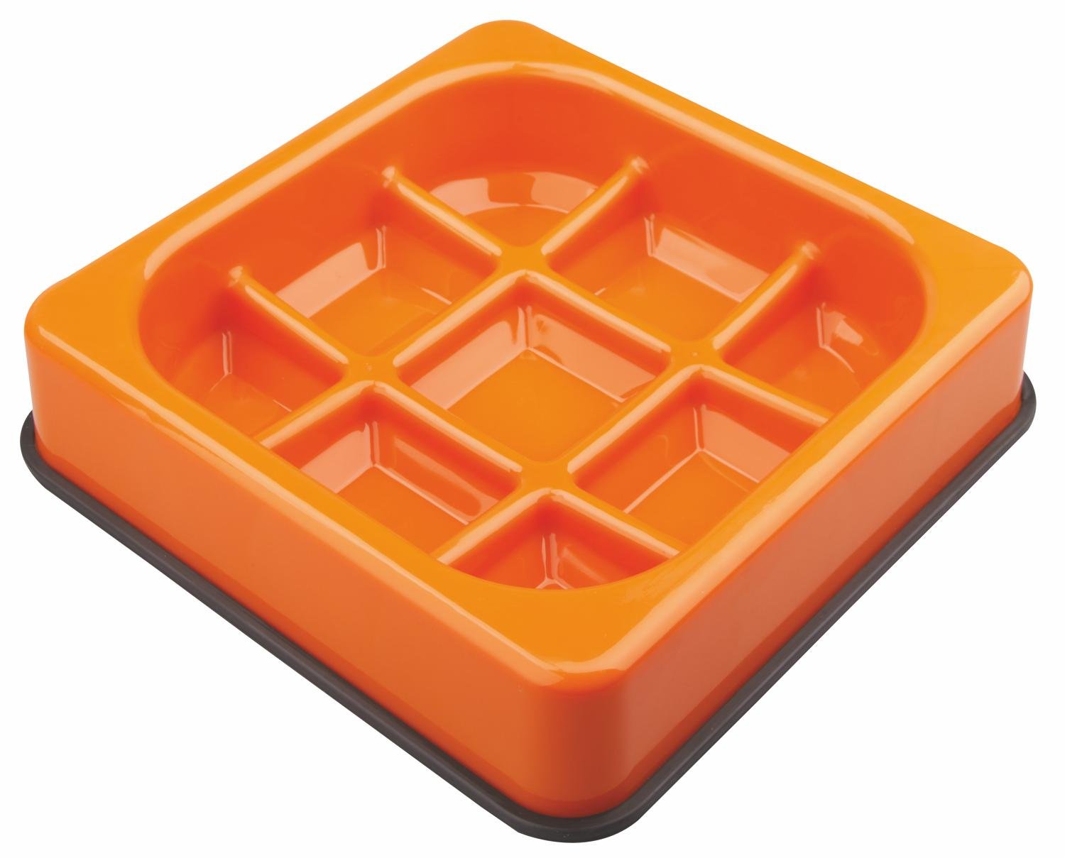 M-PETS WAFFLE YAVAŞ YEME MAMA KABI 1500ML ORANGE