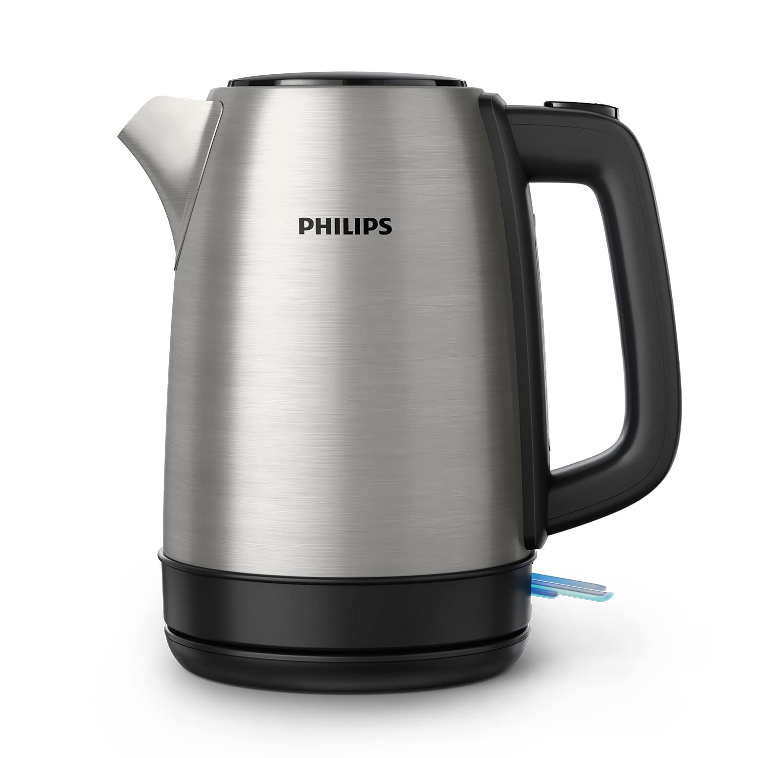 Philips Daily Collection Çelik Kettle 2200 W 1.7 LT, Işıklı Gösterge, Yaylı Kapak, Hızlı Kaynatma Fonksiyonu, Metal, HD9350/90