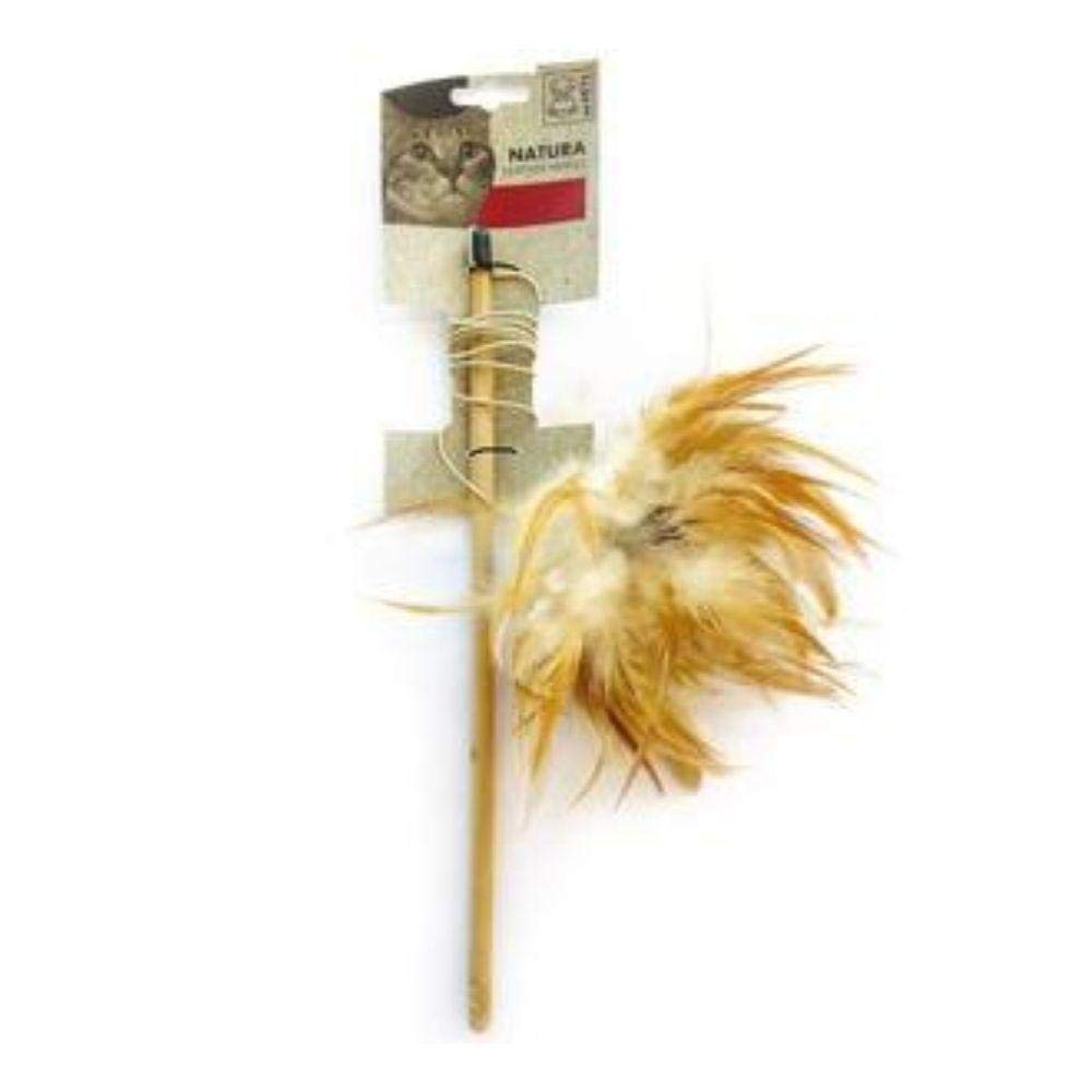 M-PETS NATURA FEATHER WAND KEDİ OYUNCAĞI OLTA