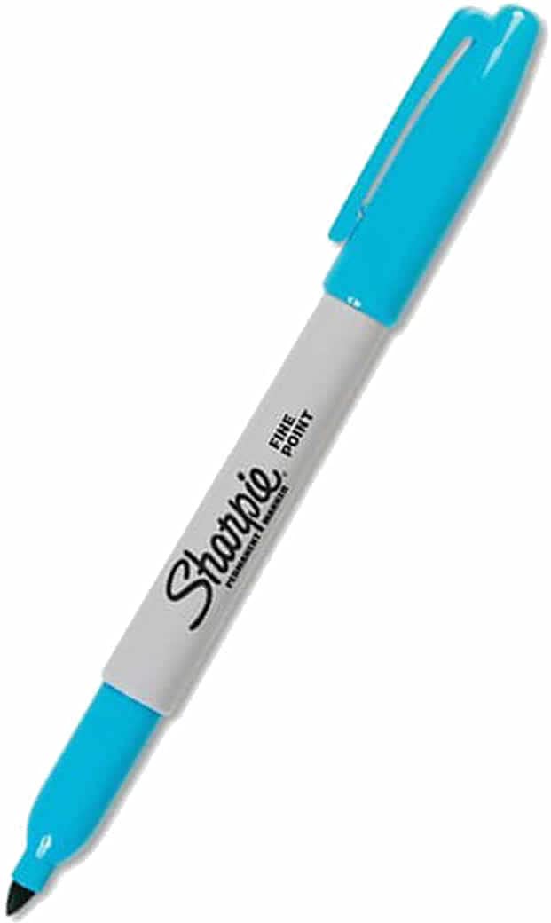 Sharpie Fine Permanent Markör, Turkuaz Mavi
